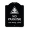 Signmission Designer Series-No Parking Tow Away Zone With Graphic, 24" x 18", BS-1824-9815 A-DES-BS-1824-9815 - alternate 1
